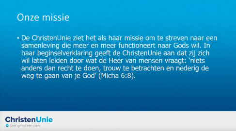 Onze missie Gebedsavond